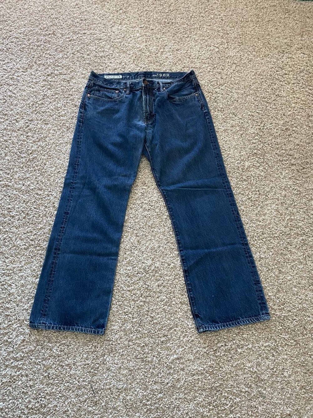 Gap Blue Jeans Standard Fit 1969 Version sz 35x32